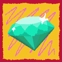 Boiling-animated green jewel