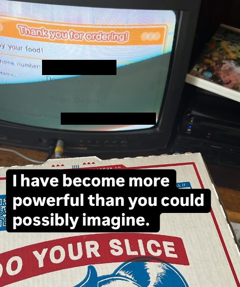 Ordering piiza on da wii u